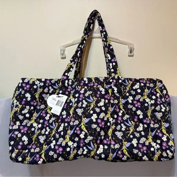 Vera Bradley Disney Large Traveler Duffel Bag in Tinker Bell’s Flight NWT